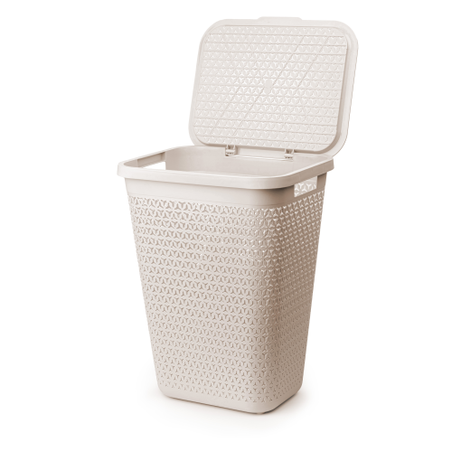 Корзина для белья 55 л. АЛЬТЕРНАТИВА ЭЛЕМЕНТ М8902 БЕЖЕВЫЙ