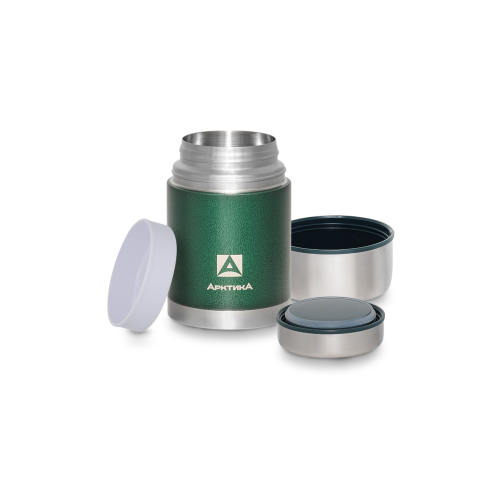 Термос "Арктика" 306-800А-GN 800мл. зеленый с широким горлом в чехле