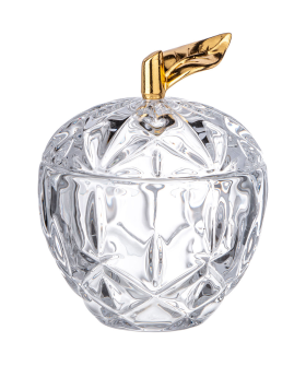 Lefard Блюдо для десерта с крышкой ЯБЛОКО 90 мл. 7*7 см. высота=10 см. 355-056