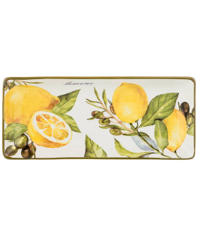Lefard Блюдо Agness ЛЕМОН ТРИ 28*12*3 см 358-1539 Lefard Блюдо Agness ЛЕМОН ТРИ 28*12*3 см 358-1539