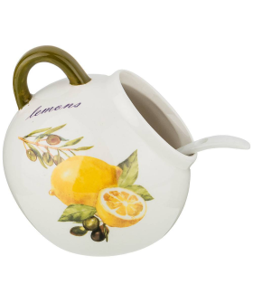 Lefard Солонка с ложкой ЛЕМОН ТРИ 170 мл 358-1593 Lefard Солонка с ложкой ЛЕМОН ТРИ 170 мл 358-1593