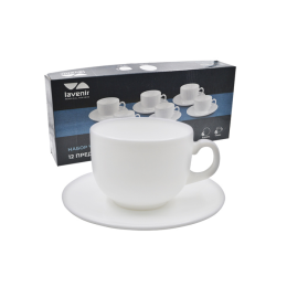 Lavenir Набор чайный (12пр.) 210 мл CB210-12 WHITE