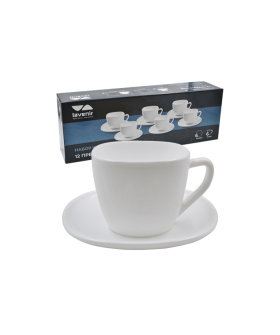 Lavenir Набор чайный (12пр.) 210 мл FXB210-12 WHITE 