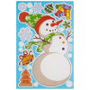 Наклейка интерьерная новогодняя Весёлый снеговик BQ166. 109962-SK