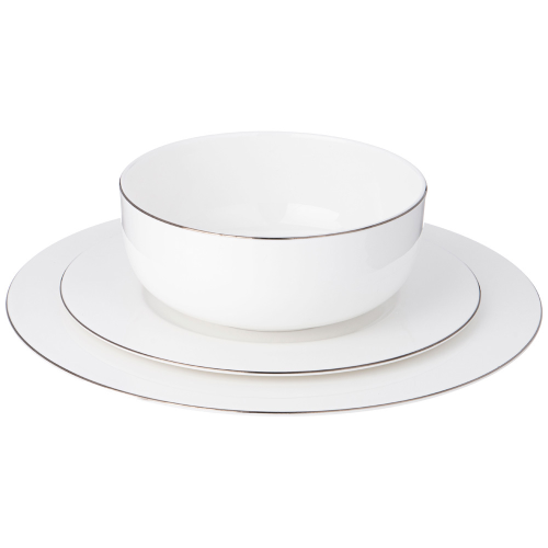 Набор посуды обеденный Lefard КРИСТАЛ' ПЛАТИНУМ на 6 пер. 18 пр. 414-059