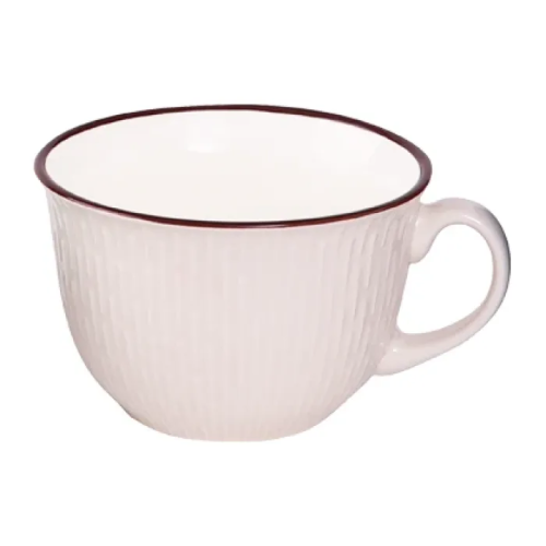 Кружка фарфоровая 450 мл Тюльпан Шарм 4 ТМ Appetite WWSHARM450-4