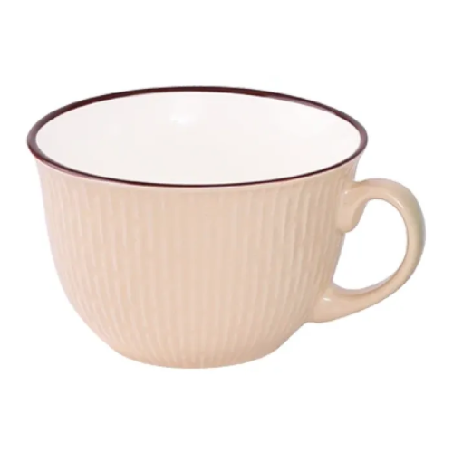 Кружка фарфоровая 450 мл Тюльпан Шарм 3 ТМ Appetite WWSHARM450-3