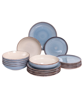 DOMENIK Набор столовый 19 пр MOOD дымчато-голубой DMS270 DOMENIK Набор столовый 19 пр MOOD дымчато-голубой DMS270