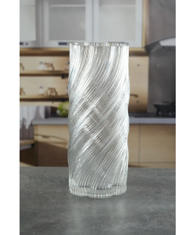 Royal Classics Ваза стеклянная 12*30 см, цвет прозрачный 68983