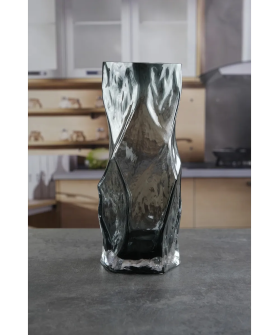 Royal Classics Ваза стеклянная 12*30 см, цвет серый 68986