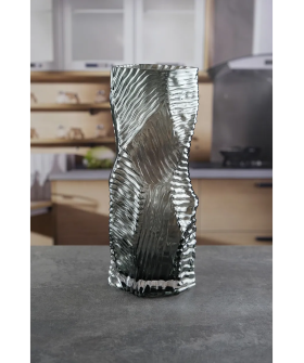 Royal Classics Ваза стеклянная 12*30 см, цвет серый 68988