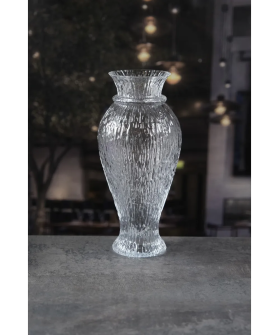 Royal Classics Ваза стеклянная 13*29 см, цвет прозрачный 69011