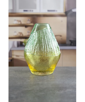 Royal Classics Ваза стеклянная 16*22 см, цвет Жёлто-зелёный 68978