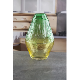 Royal Classics Ваза стеклянная 16*28 см, цвет Жёлто-зелёный 68979