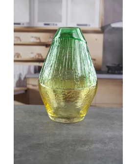 Royal Classics Ваза стеклянная 16*28 см, цвет Жёлто-зелёный 68979