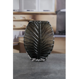 Royal Classics Ваза стеклянная 18*25 см, цвет серый 68970