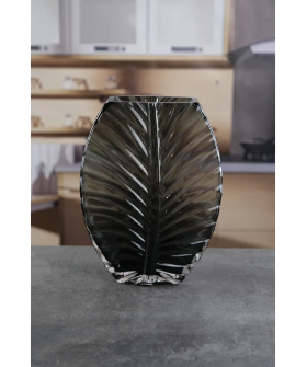 Royal Classics Ваза стеклянная 18*25 см, цвет серый 68970