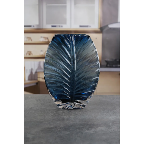 Ваза стеклянная Royal Classics,18*25 см, цвет синий 68972