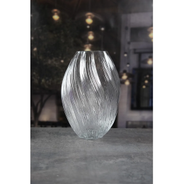 Royal Classics Ваза стеклянная 19*27 см, цвет прозрачный 69006