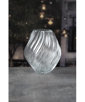 Royal Classics Ваза стеклянная 20*23 см, цвет прозрачный 69005