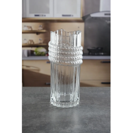 Royal Classics Ваза стеклянная 10*25 см, цвет прозрачный 68981