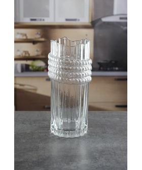 Royal Classics Ваза стеклянная 10*25 см, цвет прозрачный 68981