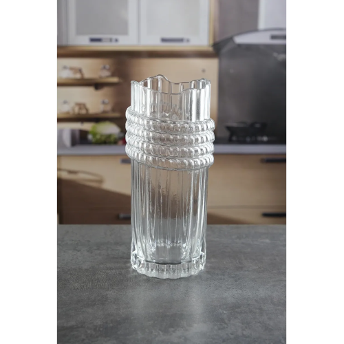 Ваза стеклянная Royal Classics,10*25 см, цвет прозрачный 68981