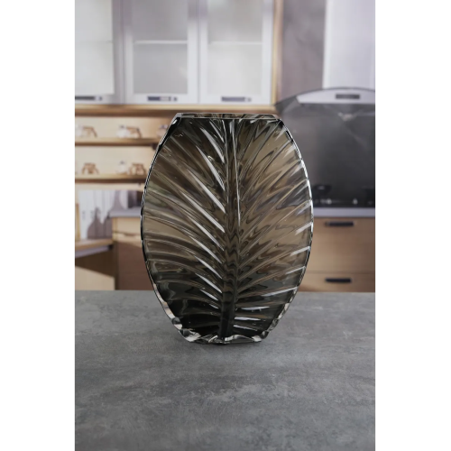 Ваза стеклянная Royal Classics,20*32 см, цвет серый 68971