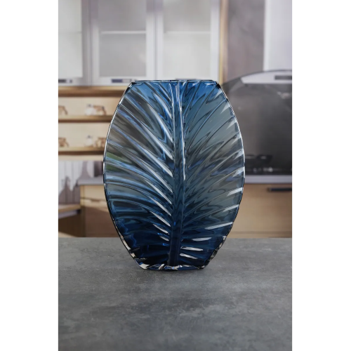 Ваза стеклянная Royal Classics,20*32 см, цвет синий 68973