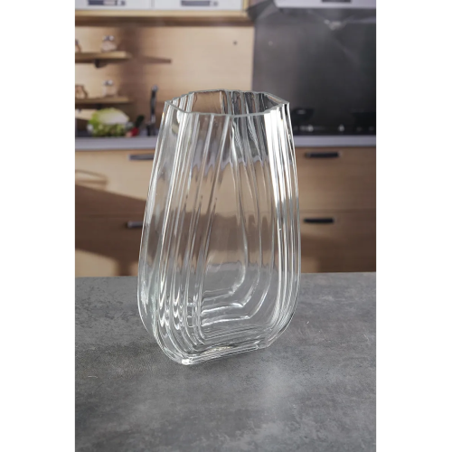 Ваза стеклянная Royal Classics,27*17 см, цвет прозрачный 68962