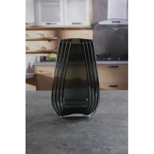 Ваза стеклянная Royal Classics,27*17 см, цвет серый 68964