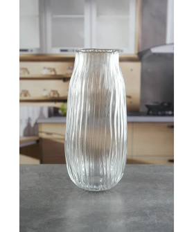 Royal Classics Ваза стеклянная 9*30 см, цвет прозрачный 68959