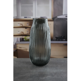 Royal Classics Ваза стеклянная 9*30 см, цвет серый 68960