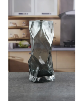 Royal Classics Ваза стеклянная 10*25 см, цвет серый 68985