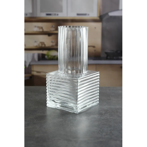 Ваза стеклянная Royal Classics,12*25 см, цвет прозрачный 68947