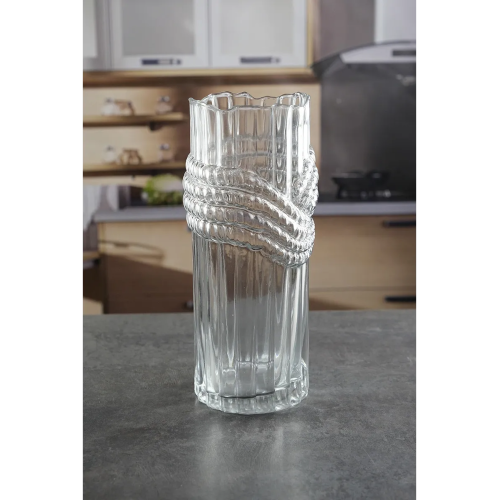 Ваза стеклянная Royal Classics,12*30 см, цвет прозрачный 68982