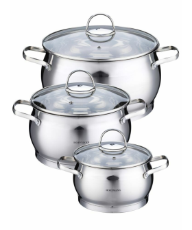 HOFFMANN Набор кастрюль 6пр. НМ 5853 HOFFMANN Набор кастрюль 6пр. НМ 5853