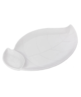 КОРАЛЛ Блюдо сервировочное с соусницей 34*20.5см 9091