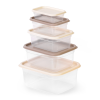 Набор емкостей для СВЧ МАТРЕШКА 0,2л+0,4л+0,7л+1,2л+1,9л М9174 КАКАО/БЕЖЕВЫЙ