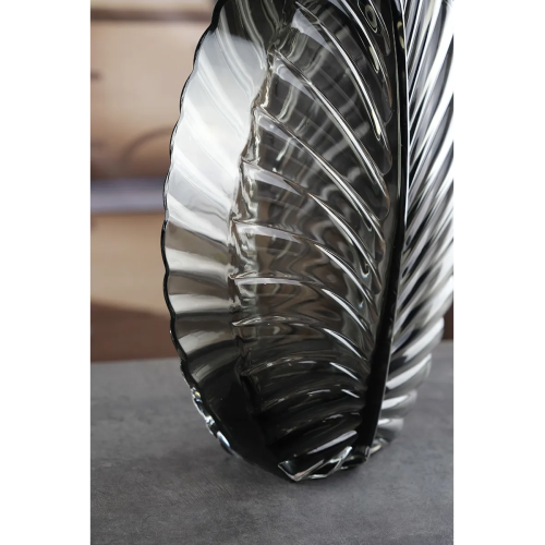 Ваза стеклянная Royal Classics,20*32 см, цвет серый 68971