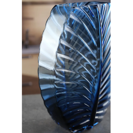 Royal Classics Ваза стеклянная 20*32 см, цвет синий 68973