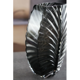 Royal Classics Ваза стеклянная 18*25 см, цвет серый 68970