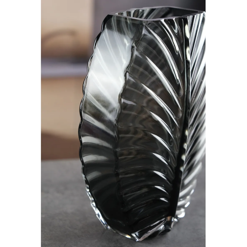 Ваза стеклянная Royal Classics,18*25 см, цвет серый 68970