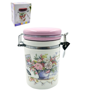 Lavenir Банка с зажимом Beautiful garden 650 мл, HC800-K48