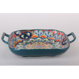 КОРАЛЛ Блюдо сервировочное 18.5х22.5см Азулежу 9052