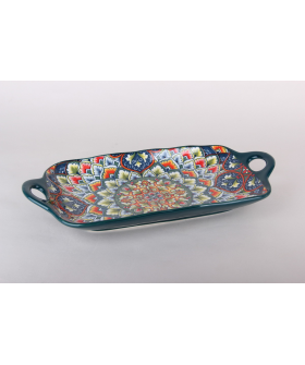 КОРАЛЛ Блюдо сервировочное 32х16см Азулежу 9055