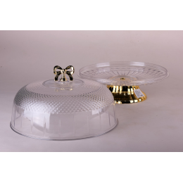 КОРАЛЛ Блюдо для торта с крышкой 9111