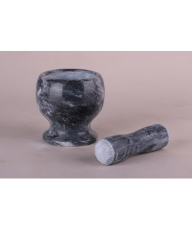 КОРАЛЛ Ступка 10.5х10.5см Мрамор черная 9125