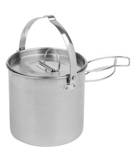 Mallony Котелок походный из нержавеющей стали Camp-S13 объём: 1200 мл, с крышкой 991025-SK Mallony Котелок походный из нержавеющей стали Camp-S13 объём: 1200 мл, с крышкой 991025-SK