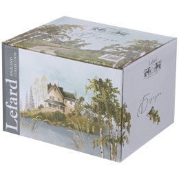 Lefard Чайник БЕРЕЗКИ, 930мл. на дерев. подставке 85-2020